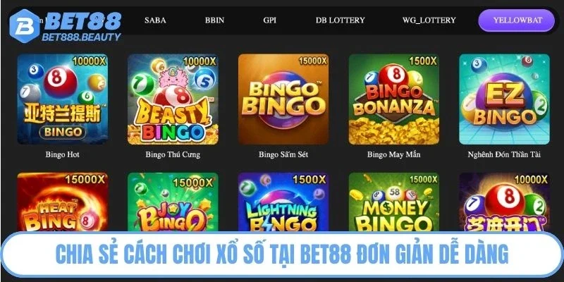 Chia sẻ cách chơi xổ số tại Bet88 đơn giản dễ dàng